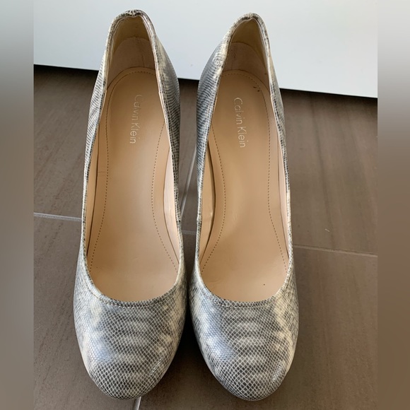 Calvin Klein Snakeskin Heels - Picture 2 of 4
